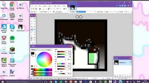 How to make a minecraft cartoon head with paint net