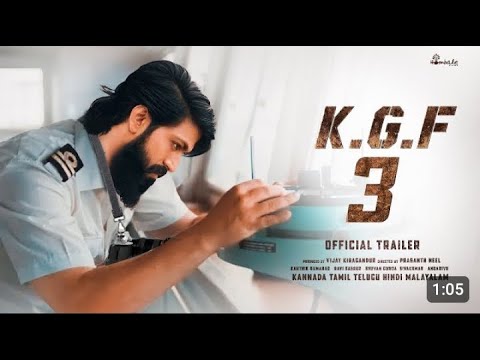 KGF Chapter 3   HINDI Trailer  Rocking Star Yash  Prabhas  Prashanth Neel  Sanjay D Rashmika