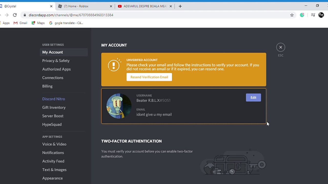 my new disco account - YouTube