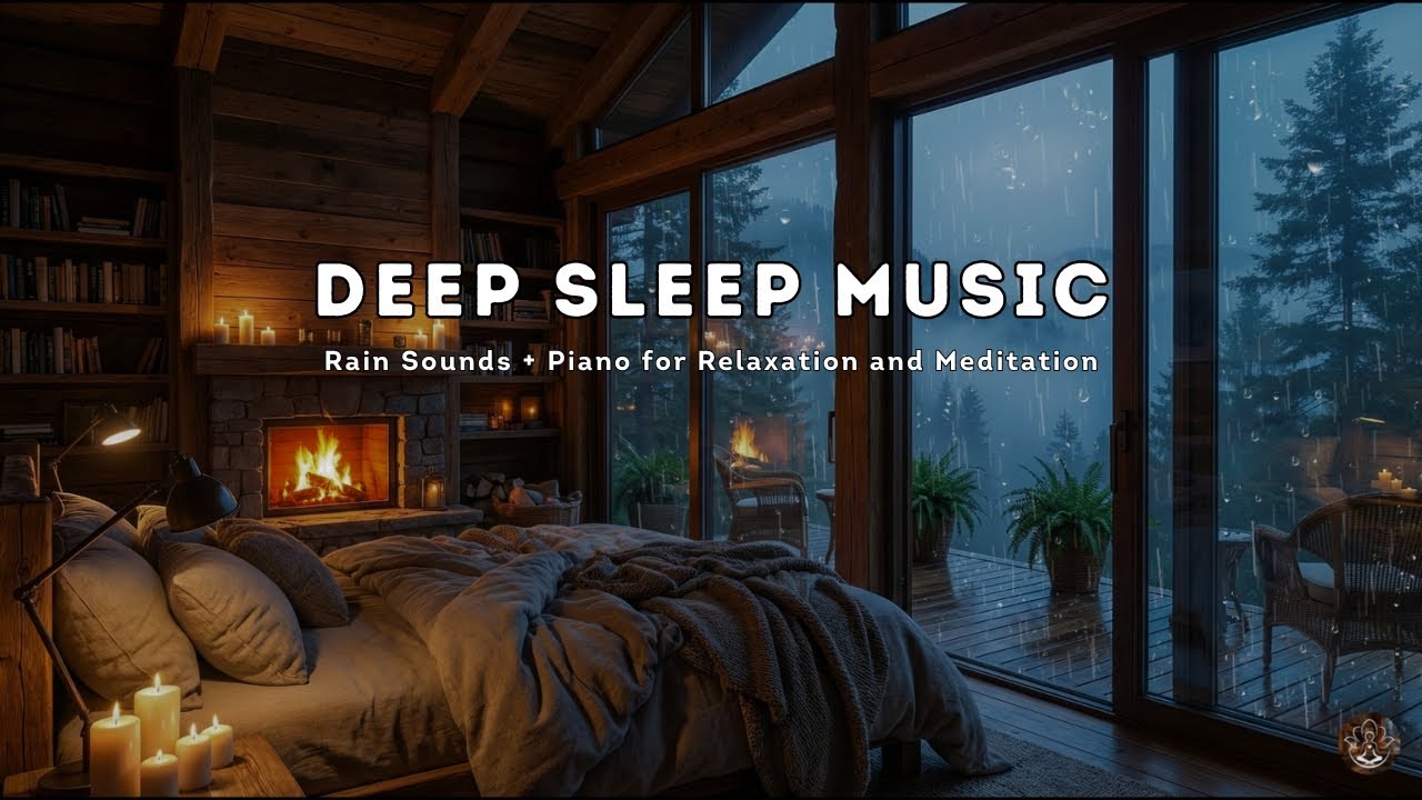 Cozy Rainy Night 🌧️ | Gentle Piano Music for Deep Sleep, Study ...
