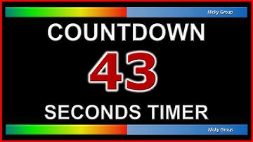 ⏰ 43 Seconds Timer - Countdown Full HD 1080p - Background Relaxing Music