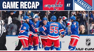 GAME HIGHLIGHTS | R1 G1: New York Rangers vs Washington Capitals (4/21/24)