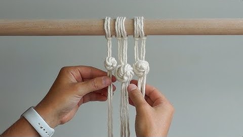 DIY Macrame Tutorial - How To Tie The Rose Knot!