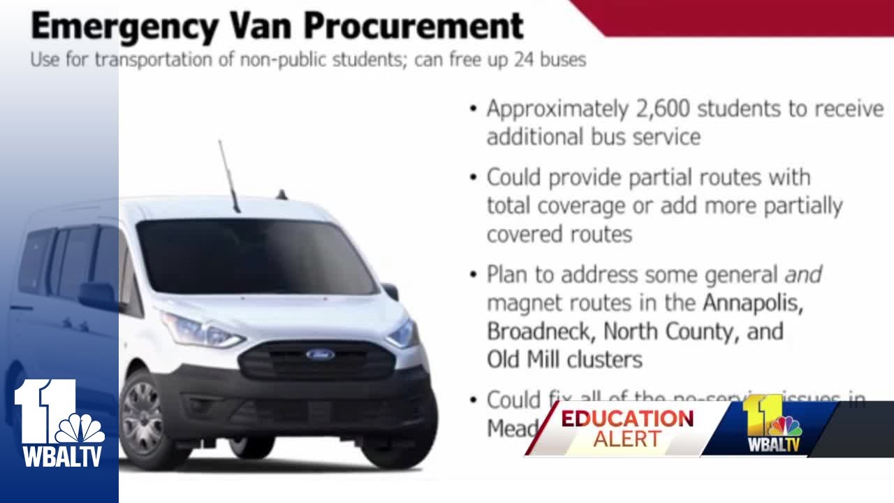 AACPS to use vans to transport some students to school YouTube