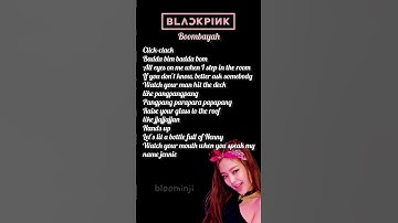 Thumbnail of Jennie rap boombayah english #blackpink #boombayah #lyrics #kpop