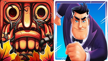 Temple Run 2 Jungle Fall VS Agent Dash Android iPad iOS Gameplay HD