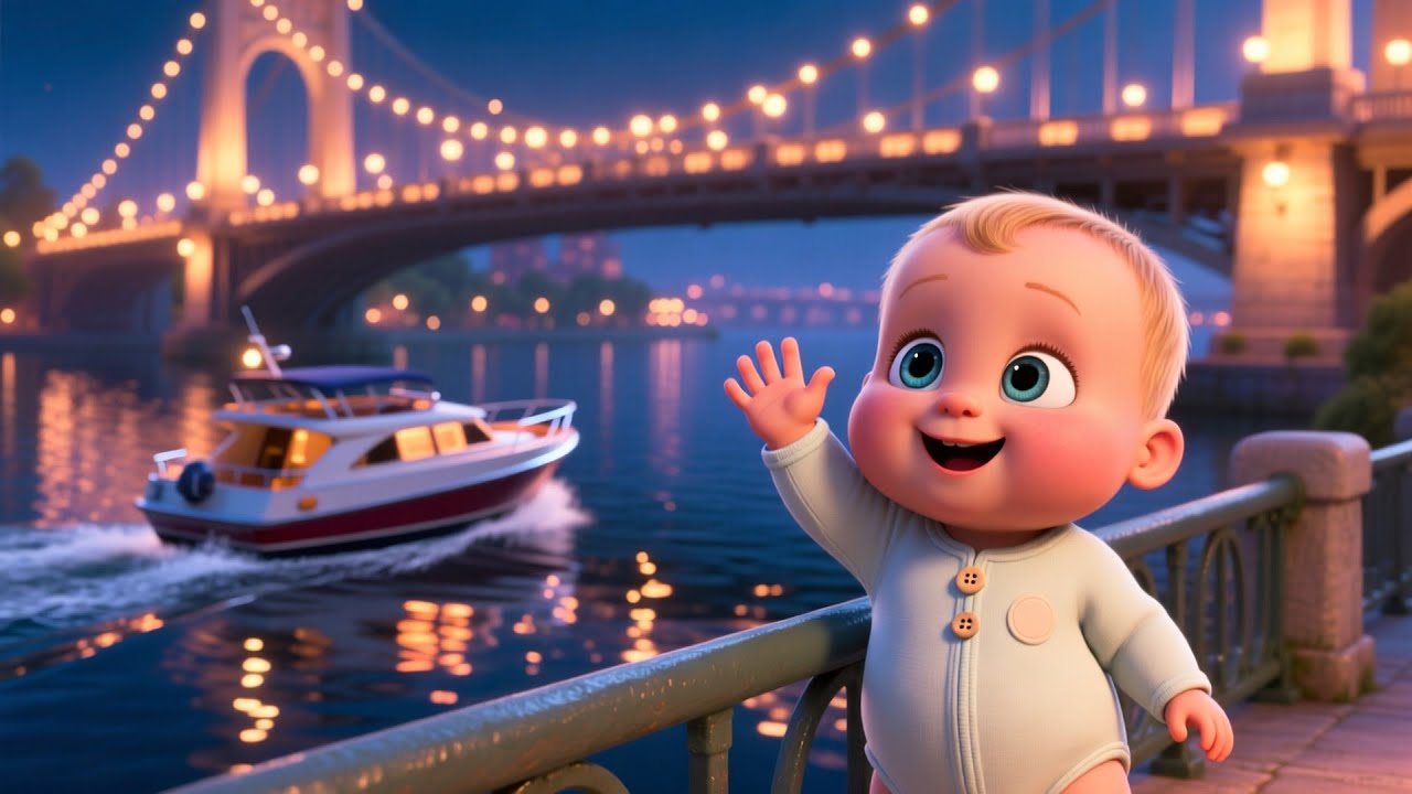 Bridge Lights Sparkle With Baby 🌉✨🍼 | Learn Colors, Numbers & Fun | Preschool Learning Video