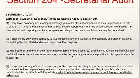 ICMA Inter - paper 12 : Secretarial Audit