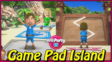 Wii Party U - Game Pad Island🎵 ( Eng Sub )  2 Player Alex Vs Gabi