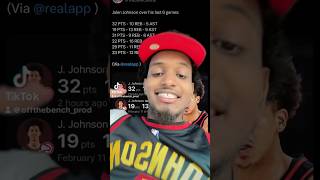 Jalen Johnson did WHAT?? 🤯 #NBA #NBAShorts #NBAReactions #AtlantaHawks #JalenJohnson