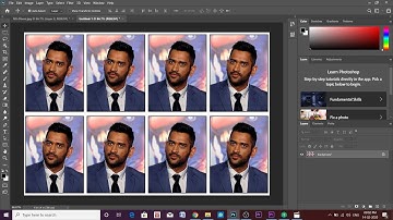 Create passport size photo in Adobe Photoshop cc 2020