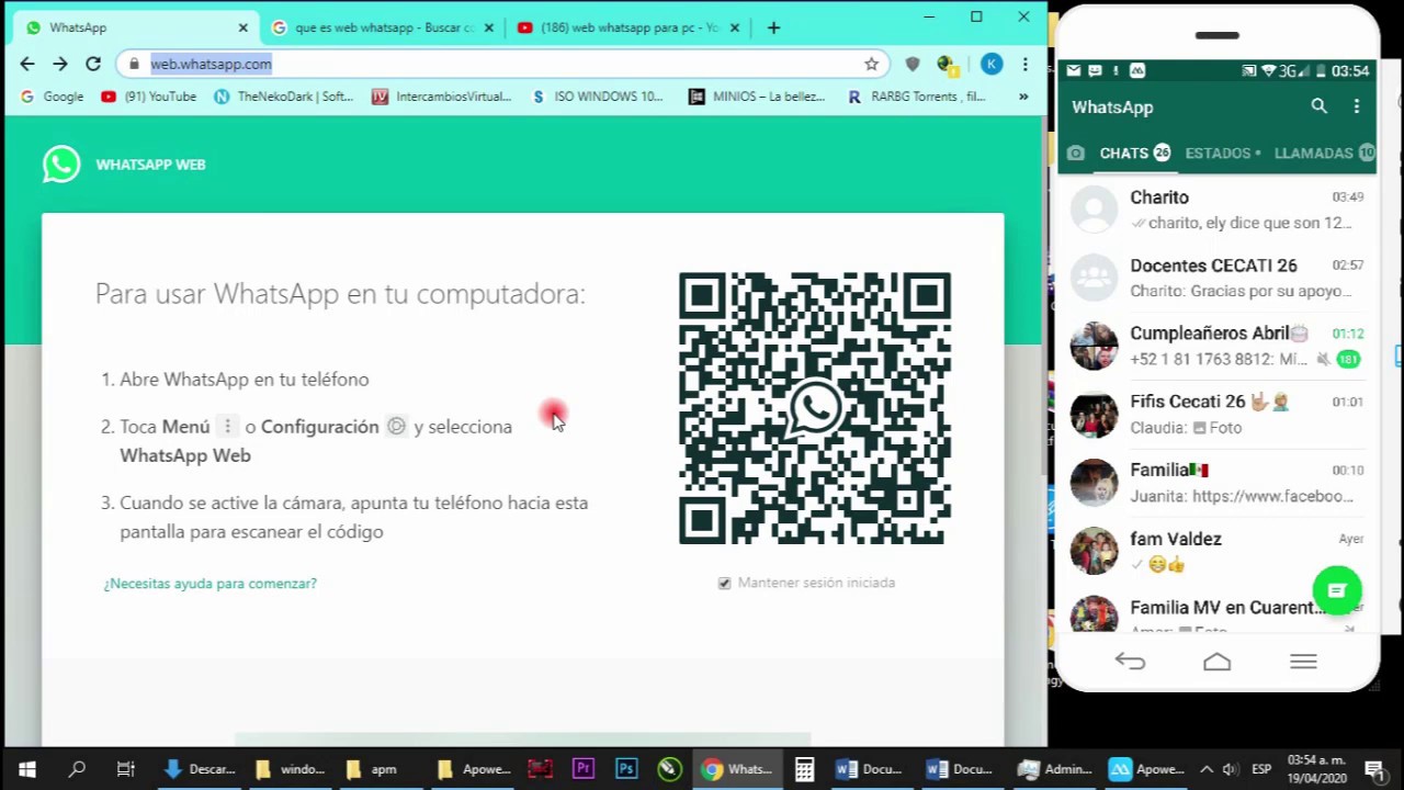 Utilizar Web Whatsapp - Windows e Internet - YouTube