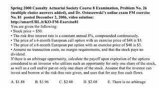 Exam IFM exercise for February 5, 2019