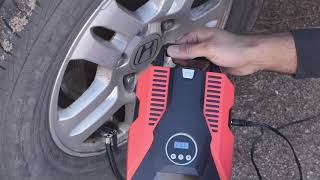 How To Use a Portable Tire Air Compressor (Foseal)
