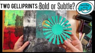 Abstract Gelliprinting: One bold and One subtle #gelprinting by devonrex4art 308 views 5 months ago 8 minutes, 6 seconds