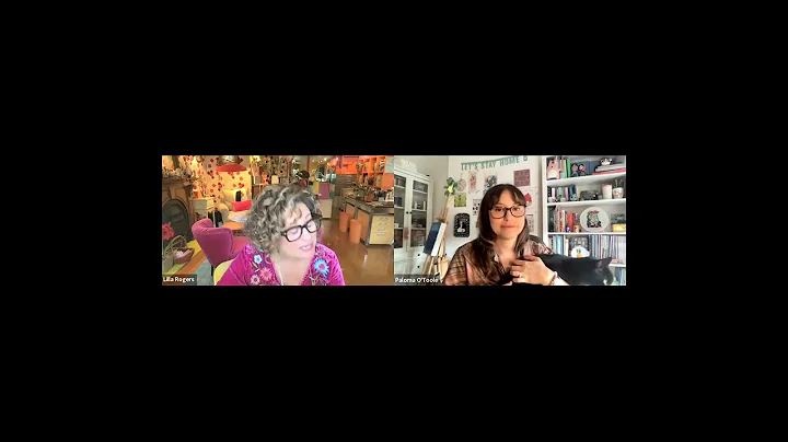 Art agent Lilla Rogers chats with artist Paloma O'...