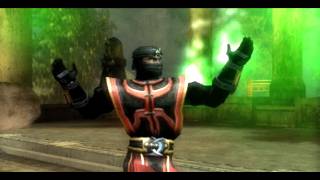 Mortal Kombat Shaolin Monks (PS2) Secret Ermac Boss Battle at the Warrior Shrine