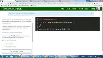 freeCodeCamp | Sorted Union