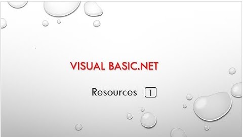 VB Resources 1 - How to add photos and audio files to project resources and work with
