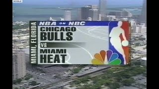 NBA On NBC  Bulls @ Heat 1997 ECF Game 4 Highlights