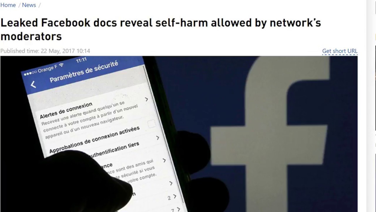 Leaked 'Facebook Files' Docs Reveal Self-Harm Allowed by Network’s Moderators