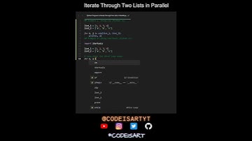 Iterate Through Two Lists in Parallel in Python | Python Examples | Python Coding Tutorial