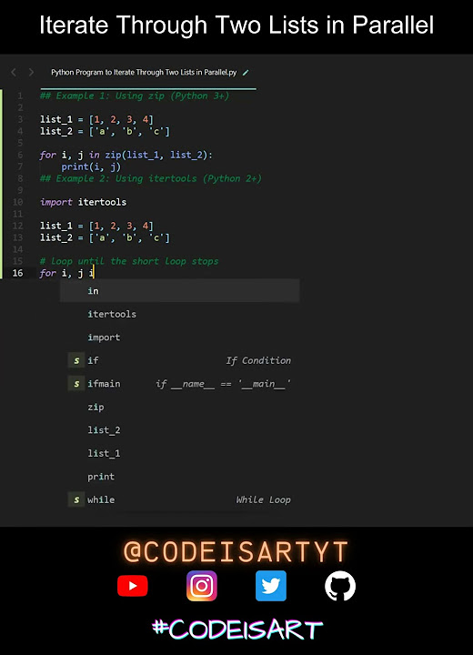Iterate Through Two Lists in Parallel in Python | Python Examples ...