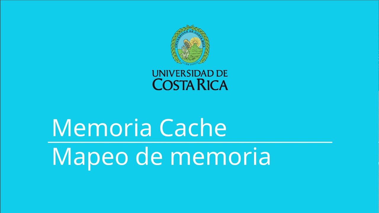 Tema 5.3: Memoria Cache Mapeo De Memoria