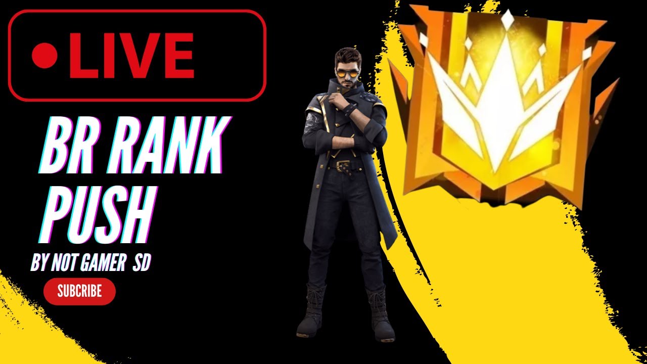🔥Road to Grandmaster🔥 Free Fire BR Rank Push Live Stream - YouTube