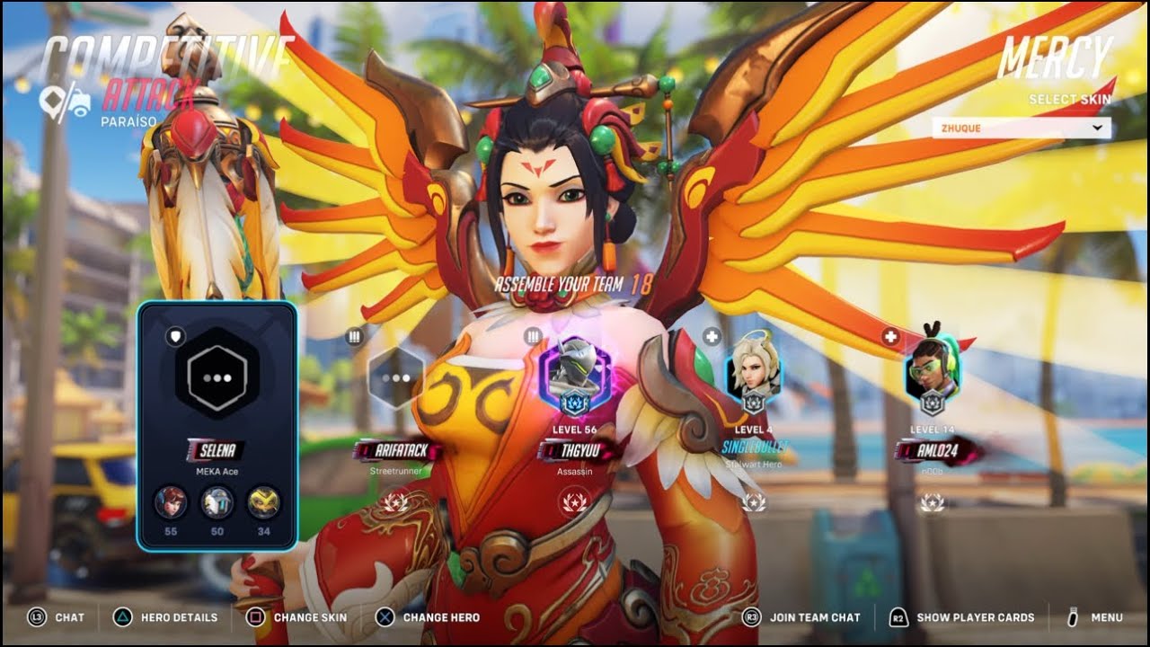 Overwatch 2 Mercy Competitive Gameplay No Commentary) (Ps5) (1080p 60