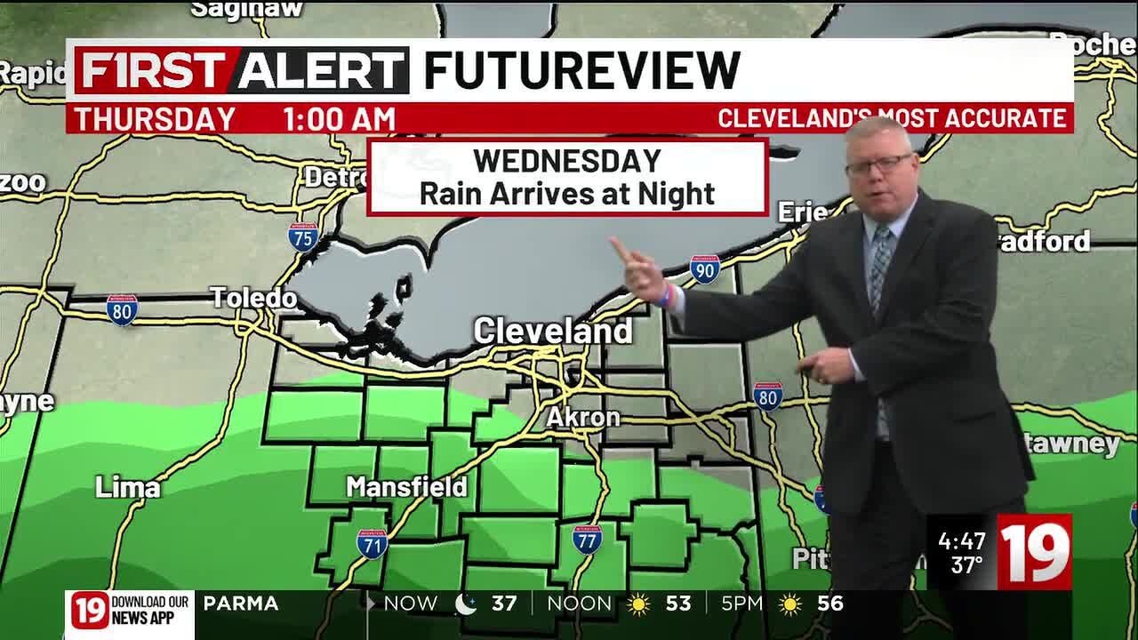 Northeast Ohio Weather: Sunny next few days; rain Wednesday night - YouTube