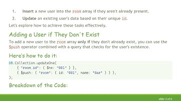 How to Update and Insert New Elements in an Array in MongoDB