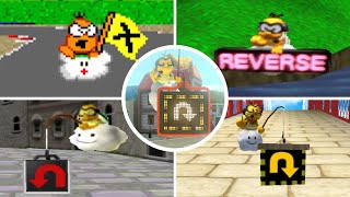 Evolution of Driving BACKWARDS in Mario Kart Games (1992 - 2022)
Compilation of Going Backwards in Mario Kart games for the SNES, N64, GBA, GameCube, DS, Wii, 3DS, Wii U, and Nintendo Switch.
(No Commentary)(1080p 60fps)
0:00 Super Mario Kart (1992)
0:38 Mario Kart 64 (1996)
1:10 Mario Kart: Super Circuit (2001)
1:39 Mario Kart: Double Dash!! (2003)
2:10 Mario Kart DS (2005)
2:47 Mario Kart Wii (2008)
3:34 Mario Kart 7 (2011)
4:00 Mario Kart 8 (2014)
All Gameplay shown was recorded by me YoshiExploshi (2022)
#mariokart8deluxe #mariokart #mario Evolution of Driving BACKWARDS in Mario Kart Games (1992 - 2022)