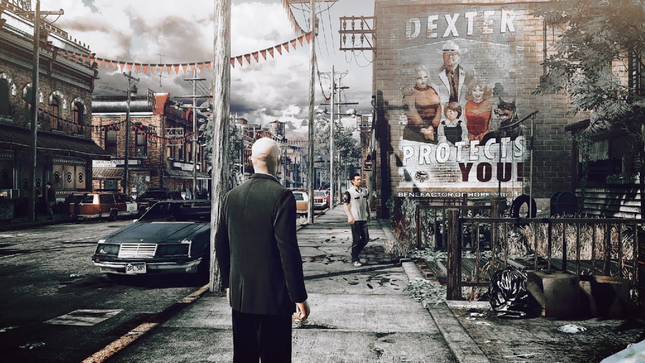 Охота на Ленни и его головорезов — крутой геймплей Hitman Absolution (только Purist и Suit)