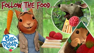 @PeterRabbit  - Follow The FOOD! 🍰 🍓🥕🍎 |  30  Minutes Compilation | Cartoons For Kids