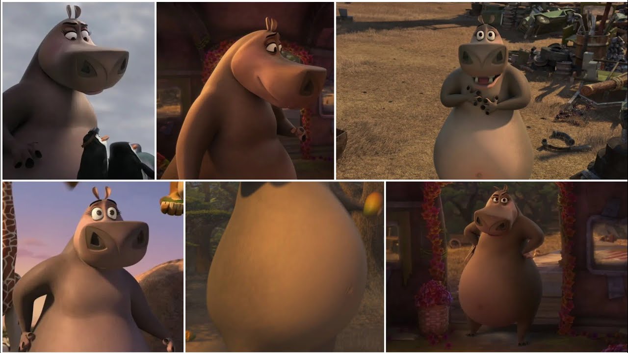 [Madly Madagascar] Полная анимация Глории