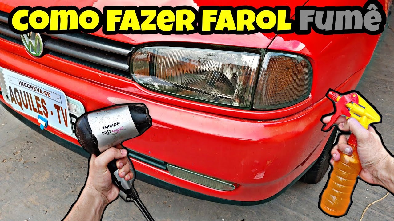 Como Fazer Farol Fumê no Carro - YouTube