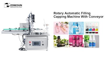 ZONESUN ZS-AFC1T Automatic Rotary Liquid Peristaltic Pump Filling and Capping Machine