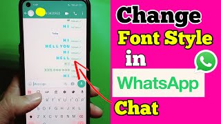 How to Change Fonts Style in Whatsapp Chats - Whatsapp Chat screenshot 5