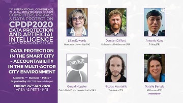 CPDP 2020: Data protection in the smart city: accountability in the multi-actor city environment.