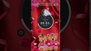 3D Love Bear Couple Theme screenshot 4