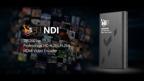 TBS 2603SE Advanced Software-Driven IP Workflows With NDI®