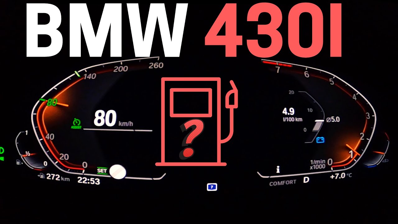 BMW 430i xDrive Convertible 245 HP G23 ⛽ FUEL CONSUMPTION TEST - YouTube