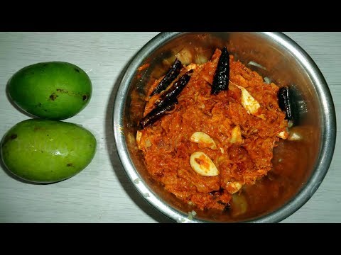 how-to-make-pachi-mamidikaya-turum-pachadi-recipe-in-telugu