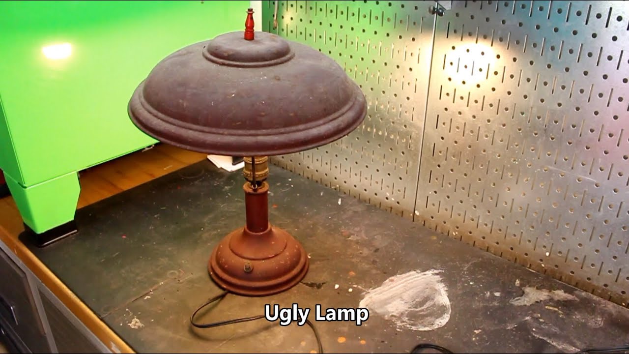 Ugly Lamp Restoration.  Can you polish a turd?