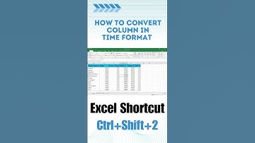 Convert in Time Format | Amazing Excel shortcut trick | Excel Shortcuts 2023 #shortvideo #shortcut