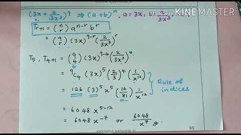 3.2 BINOMIAL EXPANSIONS (Part IV)