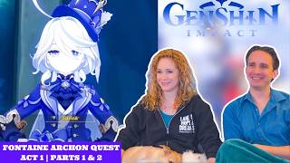 Genshin Impact Fontaine Archon Quest Act 1 Cutscenes Reaction | Parts 1 & 2
