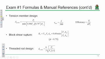 CE 414 Lecture 15:  Exam #1 Review (2020.02.17)