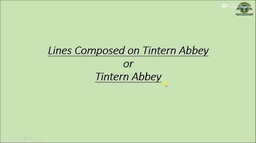 English Poetry Lecture 2